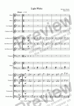 page one of Light Waltz