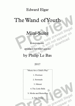 page one of The Wand of Youth Mini-Suite