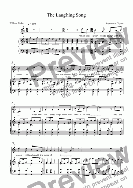 page one of The Laughing Song
