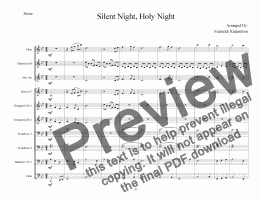 page one of Silent Night, Holy Night
