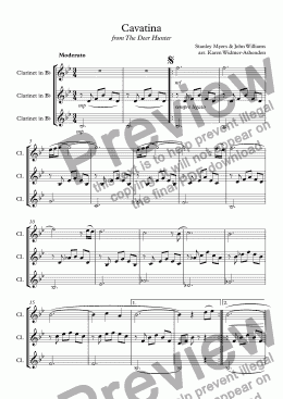 page one of Cavatina
