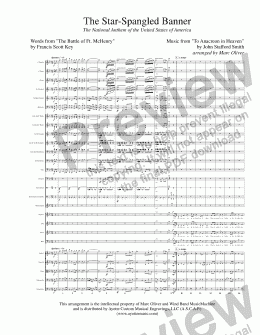 page one of Smith - Star Spangled Banner (arr. Oliver, Orchestra)