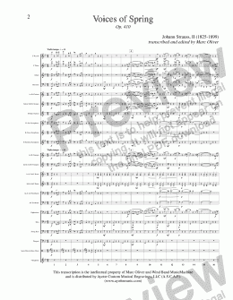 page one of Strauss II - Voices of Spring, Op. 410