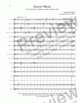 page one of Offenbach - Encore Music (Brass Band)