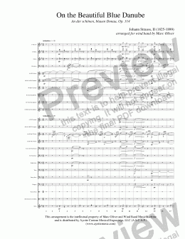 page one of Strauss II - On the Beautiful Blue Danube