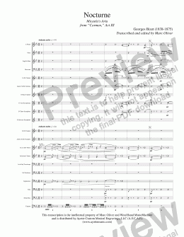 page one of Bizet - Nocturne from Carmen Suite 2