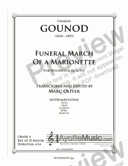 page one of Gounod - Funeral March of a Marionette