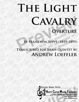 page one of Suppe - Light Cavalry Overture