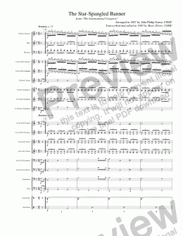 page one of Smith - Star Spangled Banner (arr. Sousa)