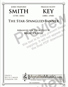 page one of Smith - Star Spangled Banner (Vocal Duet)