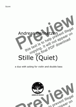 page one of Stille