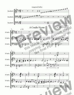page one of A Cradle Hymn