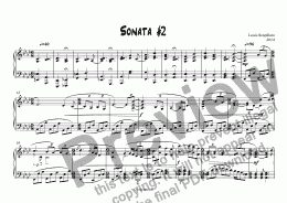 page one of Piano Sonata #2