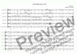page one of Ich wollt', meine Liebe ensemble clarinettes