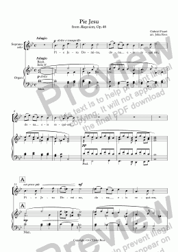 Pie Jesu From Requiem - String Orchestra (Score Parts) - Pie Jesu