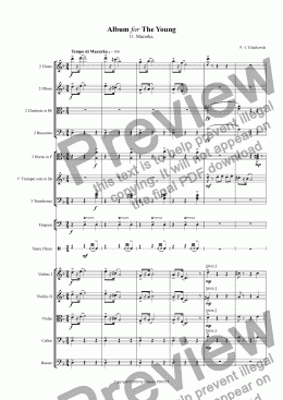 page one of TCHAIKOVSKI: Album for The Young / 11. Mazurka.