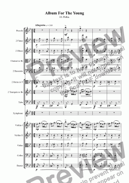 page one of TCHAIKOVSKI: Album For The Young / 10. Polka.