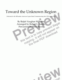 page one of Toward the Unknown Region