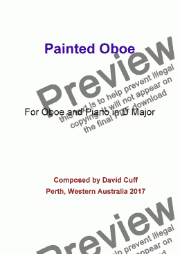 page one of Painted Oboe
