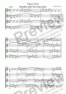 page one of Fancy No.6 Breathe after the long notes