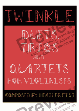 page one of Twinkle: Duets, Trios & Quartets 
