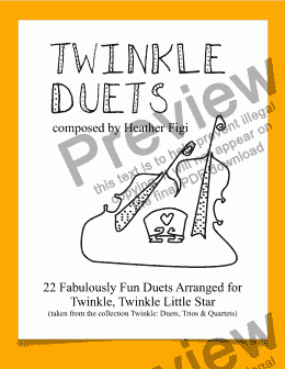 page one of TWINKLE DUETS: 22 Fabulously Fun Duets for Twinkle