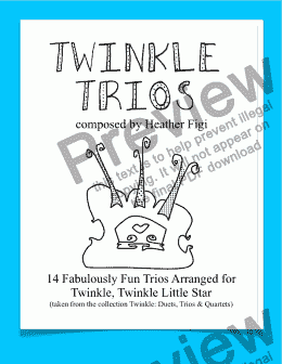 page one of TWINKLE TRIOS: 14 Fabulously Fun Trios for Twinkle