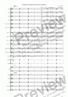 page one of Fantasia on Themes from Piae Cantiones