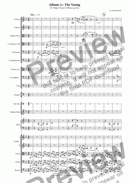 page one of SCHUMANN: Album for The Young / 3. Winter Time II (Winterzeit II).