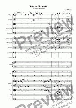 page one of SCHUMANN: Album for The Young / 11. Sicilienne (Sicilianisch).