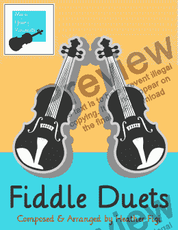 page one of Fiddle Duets 