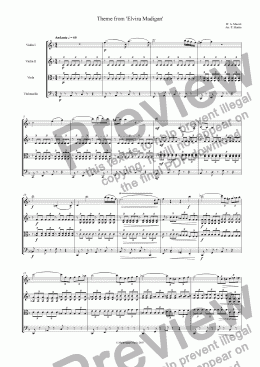 page one of Theme from ’Elvira Madigan’