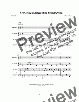 page one of Scenes from Africa 