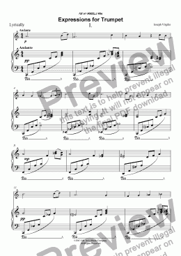 page one of 000:012 Opus:  Expressions for Trumpet
