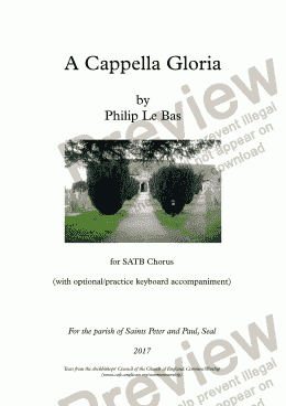 page one of A Cappella Gloria