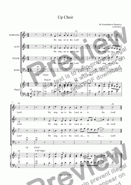page one of Up Choir