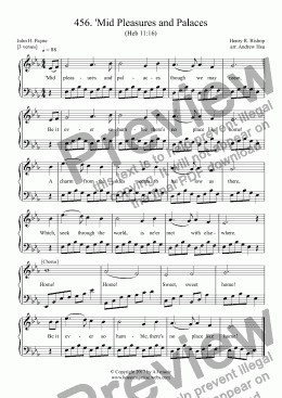 page one of 'Mid Pleasures and Palaces - Easy Piano 456
