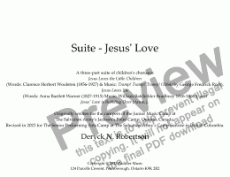 page one of Suite - Jesus' Love