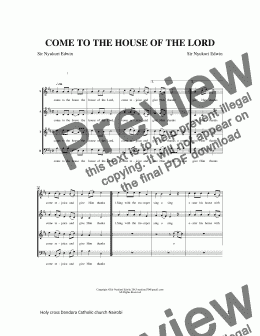 page one of come to the house