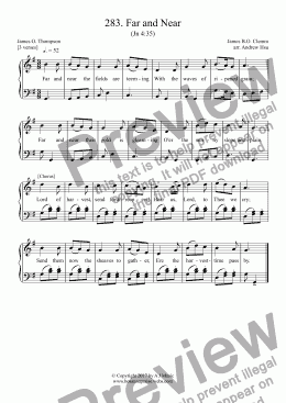 page one of Far and Near - Easy Piano 283