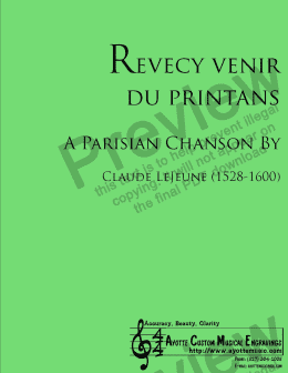 page one of LeJeune - Revecy venir du printans