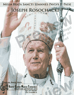 page one of Rosochacki - Mass in Honor of John Paul II