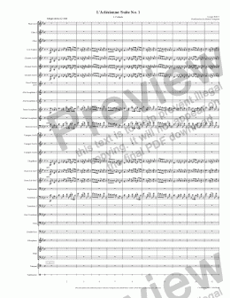 page one of Bizet - L'arlesienne Suite No1