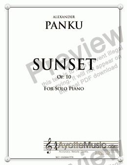page one of Panku - Sunset