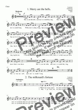 page one of Nursery Rhymes(Choir part)