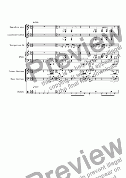 page one of Funk in C minor