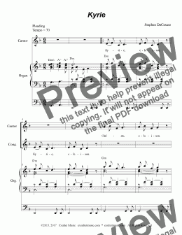 page one of Mass for the People of God (Organ Score)