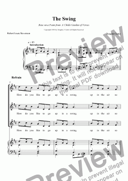 page one of The Swing (SST and Keyboard)