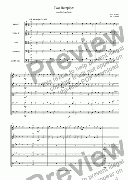 page one of Two Hornpipes