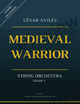 page one of Medieval Warrior - String Orchestra